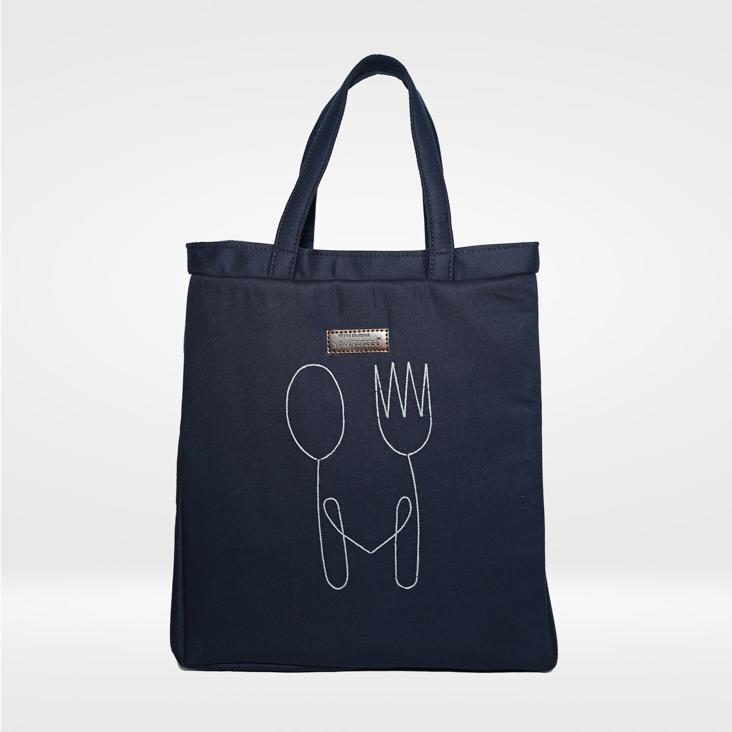Fork and spoon-Blue Tiffin Bag