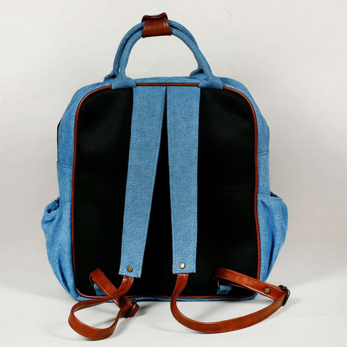 Classic Denim Backpack-denim trail