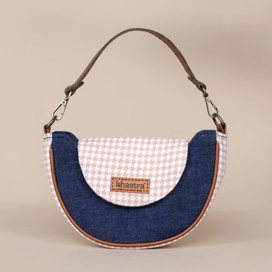 Crescent Denim Fusion Sling-hounds tooth(peach)