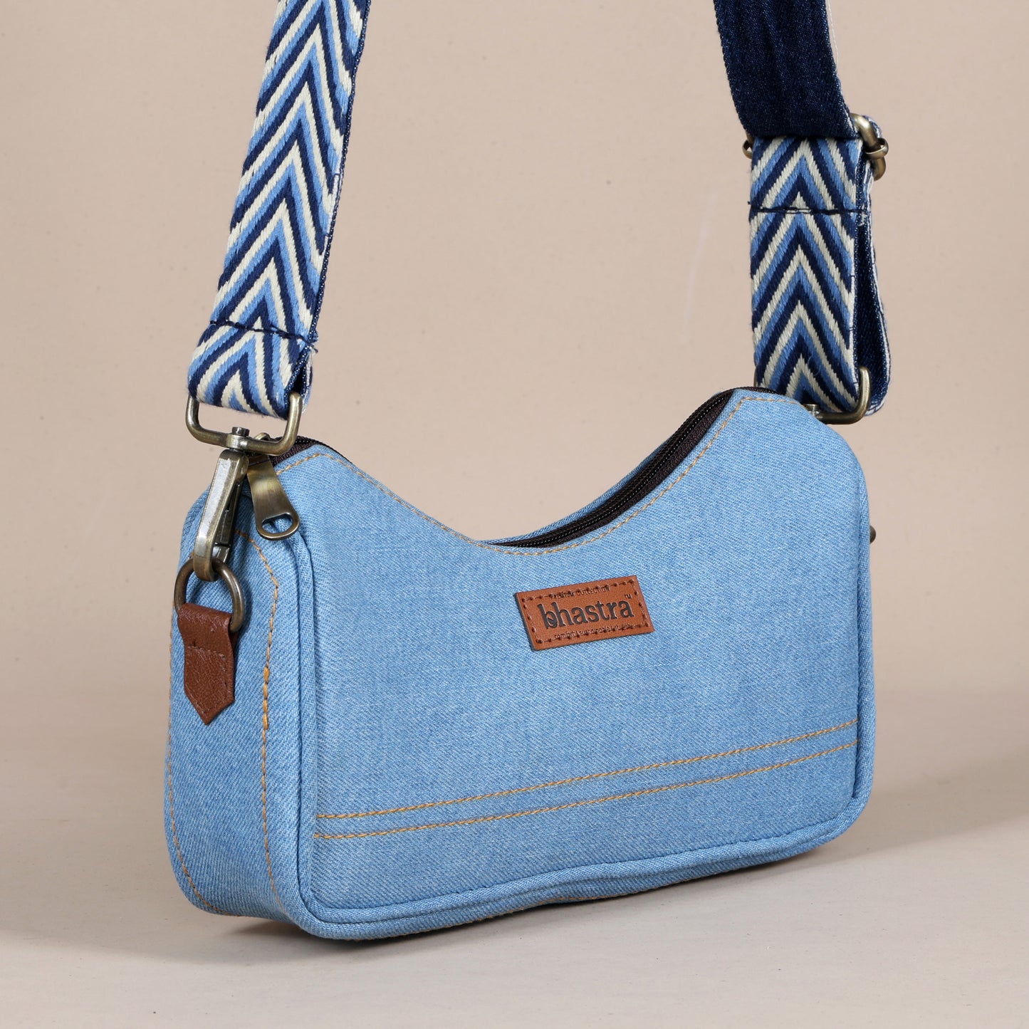 Vintage Embroidery-Classic Denim Sling