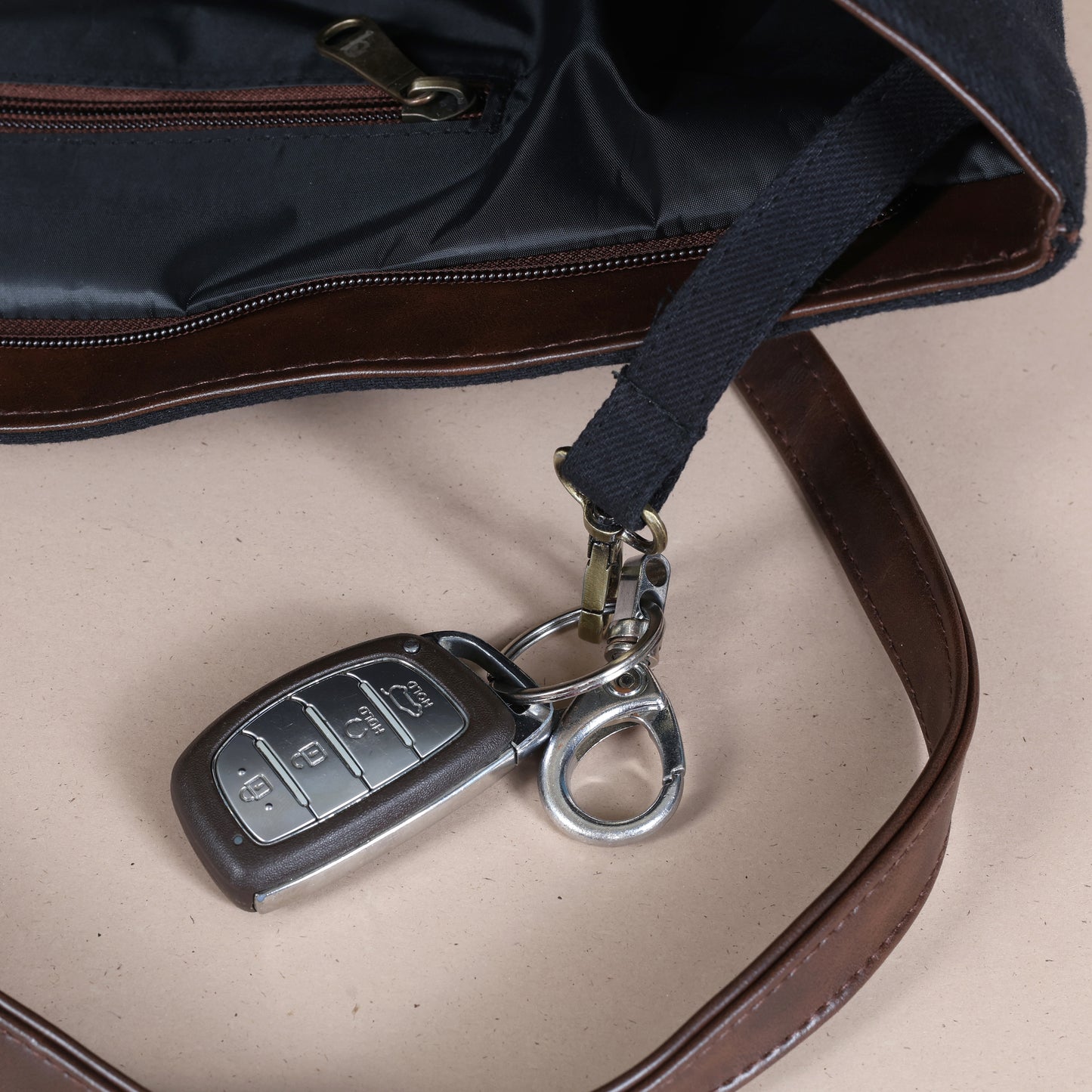 Denim Everyday Essential Bag-Black