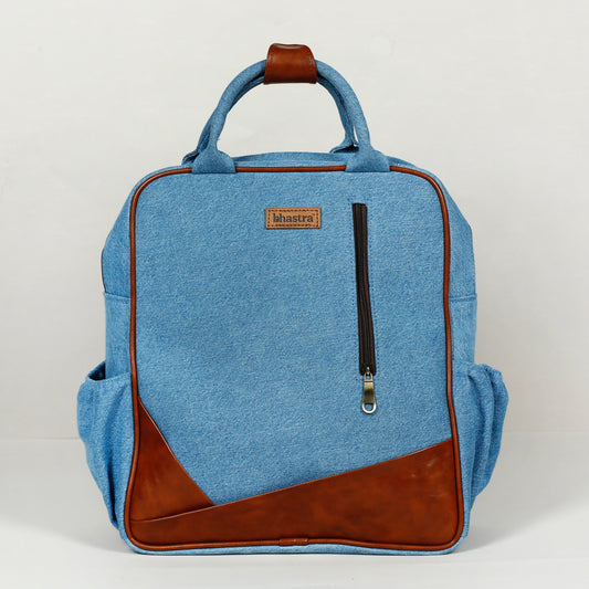 Classic Denim Backpack-denim trail