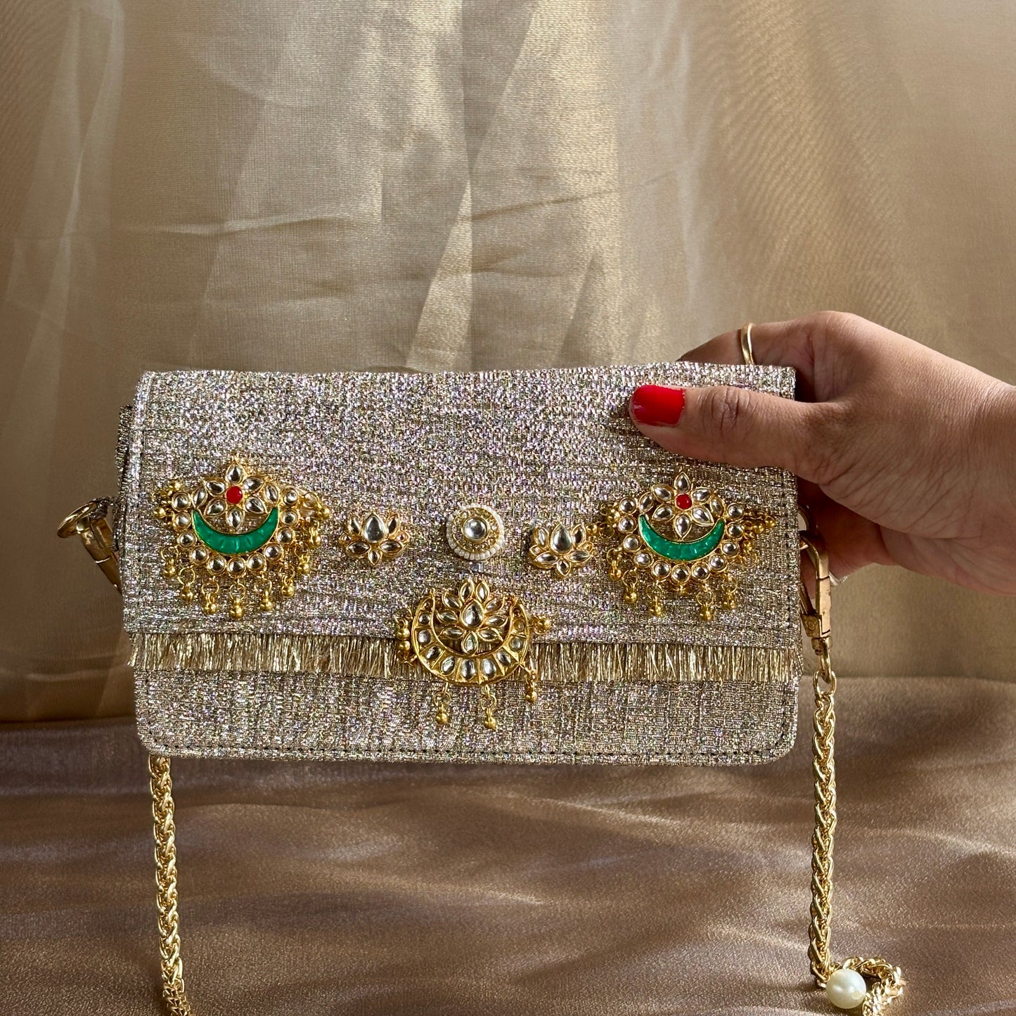 Chand Bali-Kundan Clutch