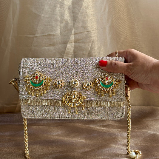 Chand Bali-Kundan Clutch