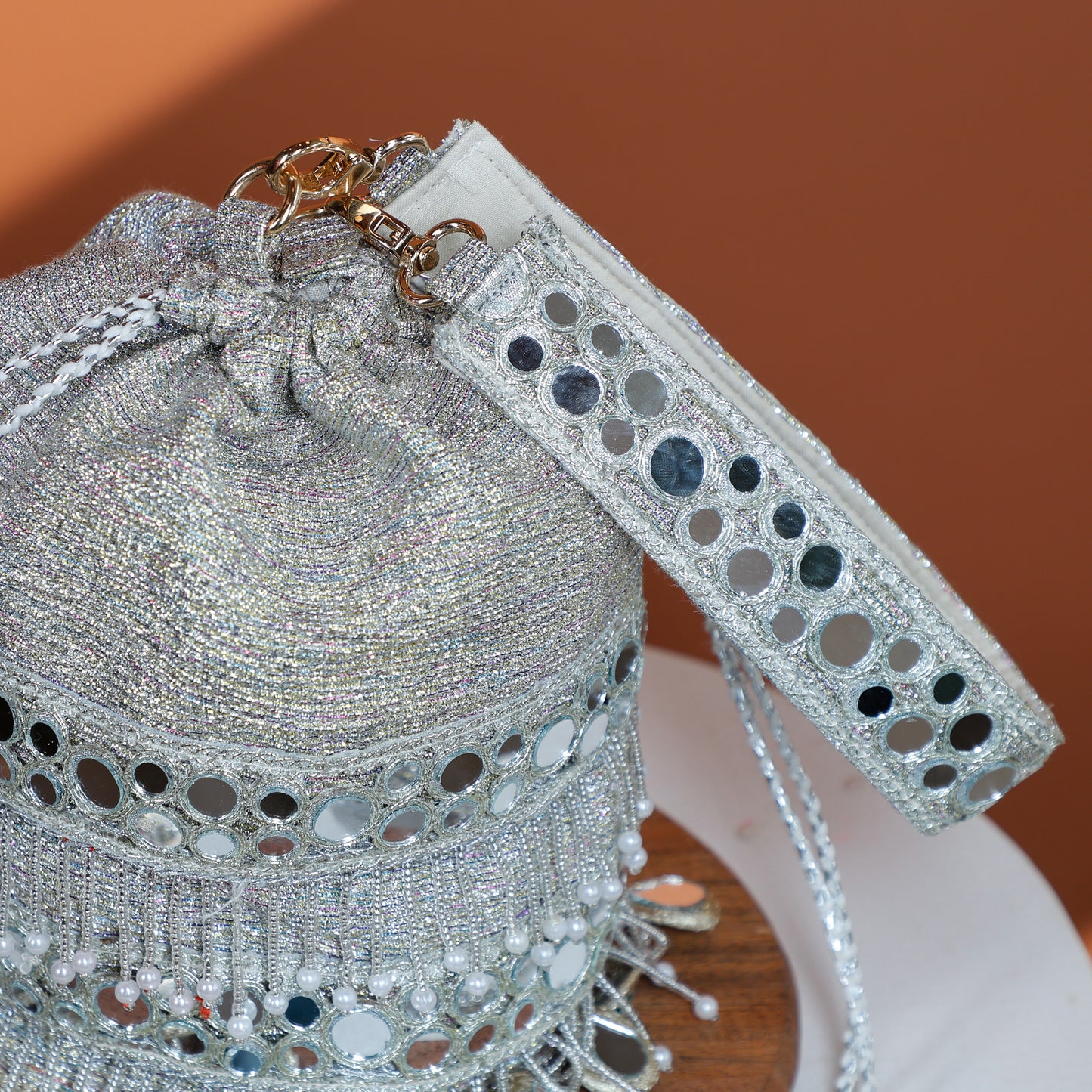 Silver Potli Bag
