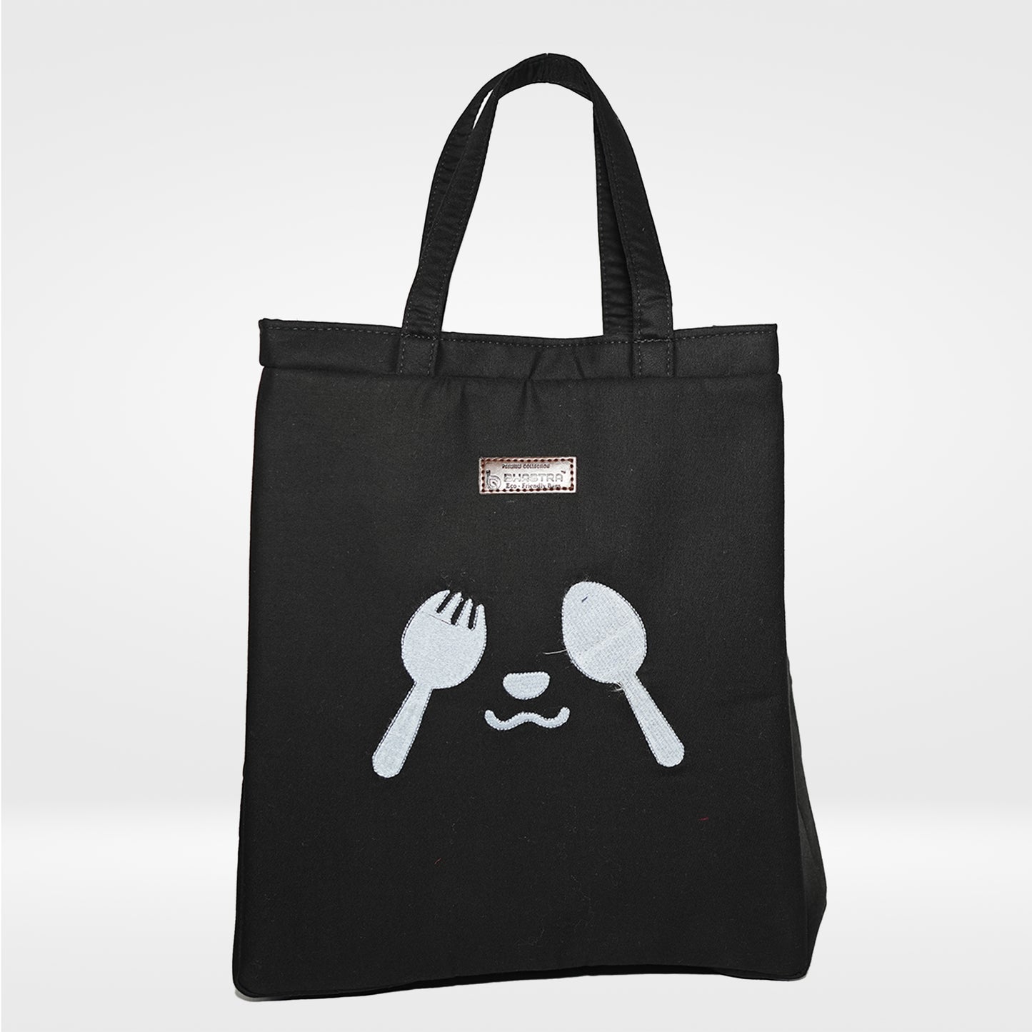 Lucky Panda-Black Tiffin Bag