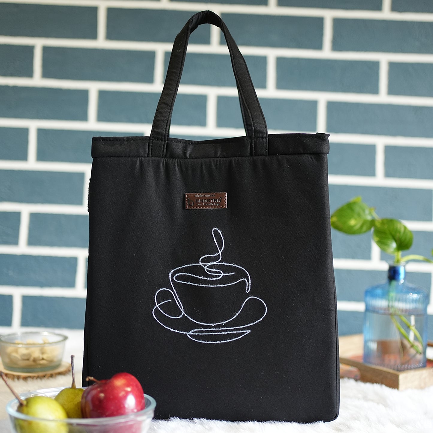 Coffee -Black Tiffin Bag