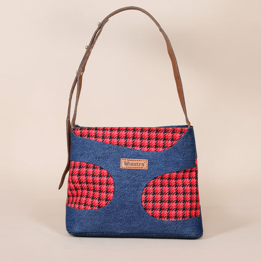 Not so small Denim fusion Sling -Red