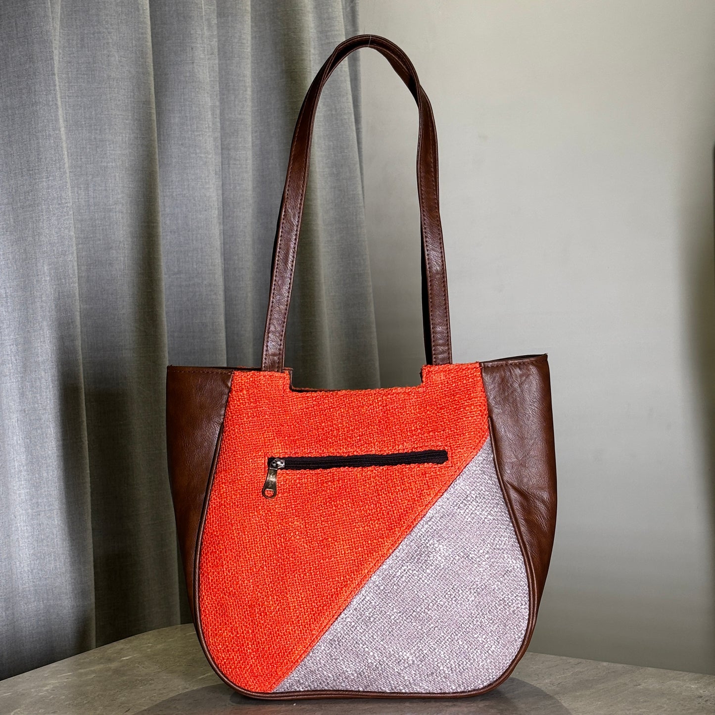 Fanta Geometry Mania Tote with Initial Customization