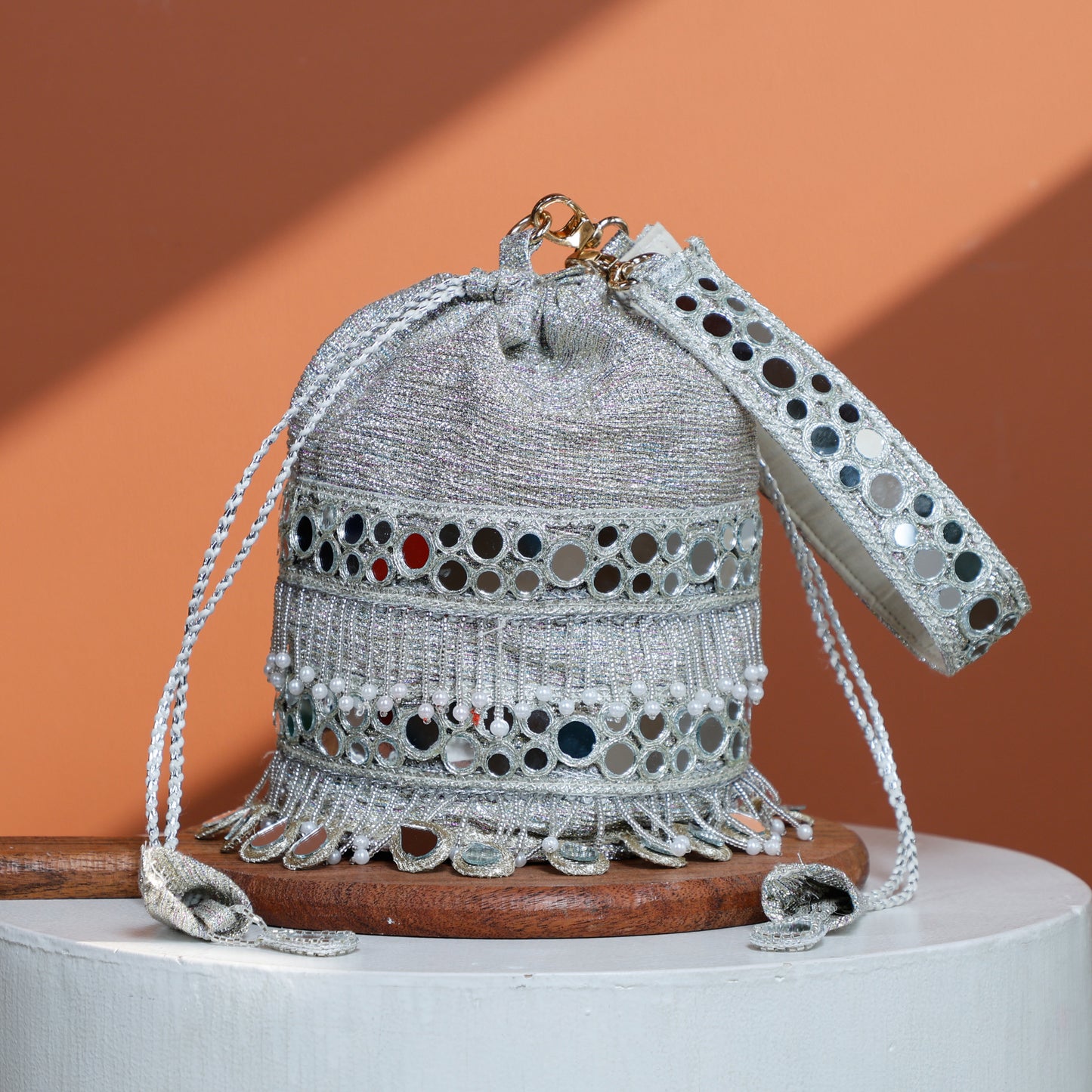 Silver Potli Bag