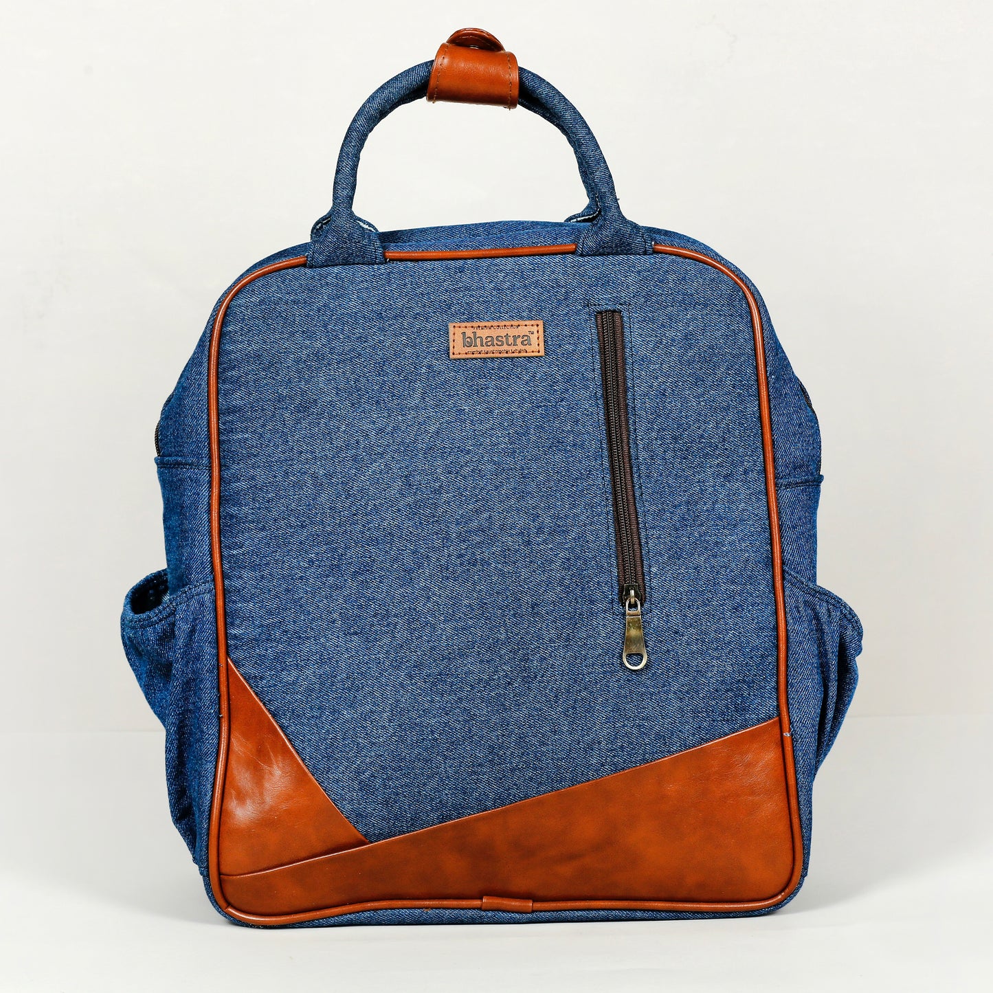 Deep Denim Backpack-denim trail