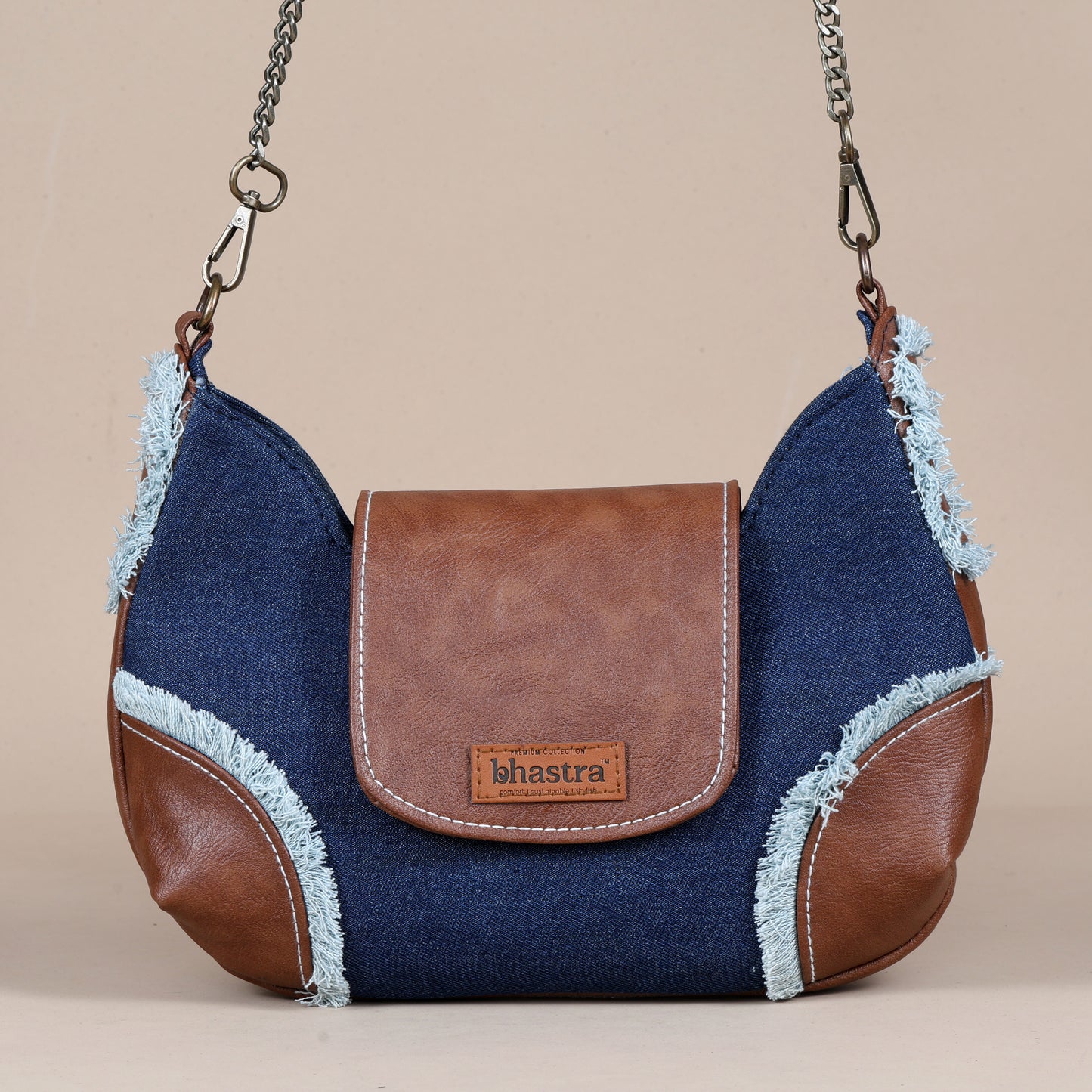 Foxy Fringe sling-Deep Denim