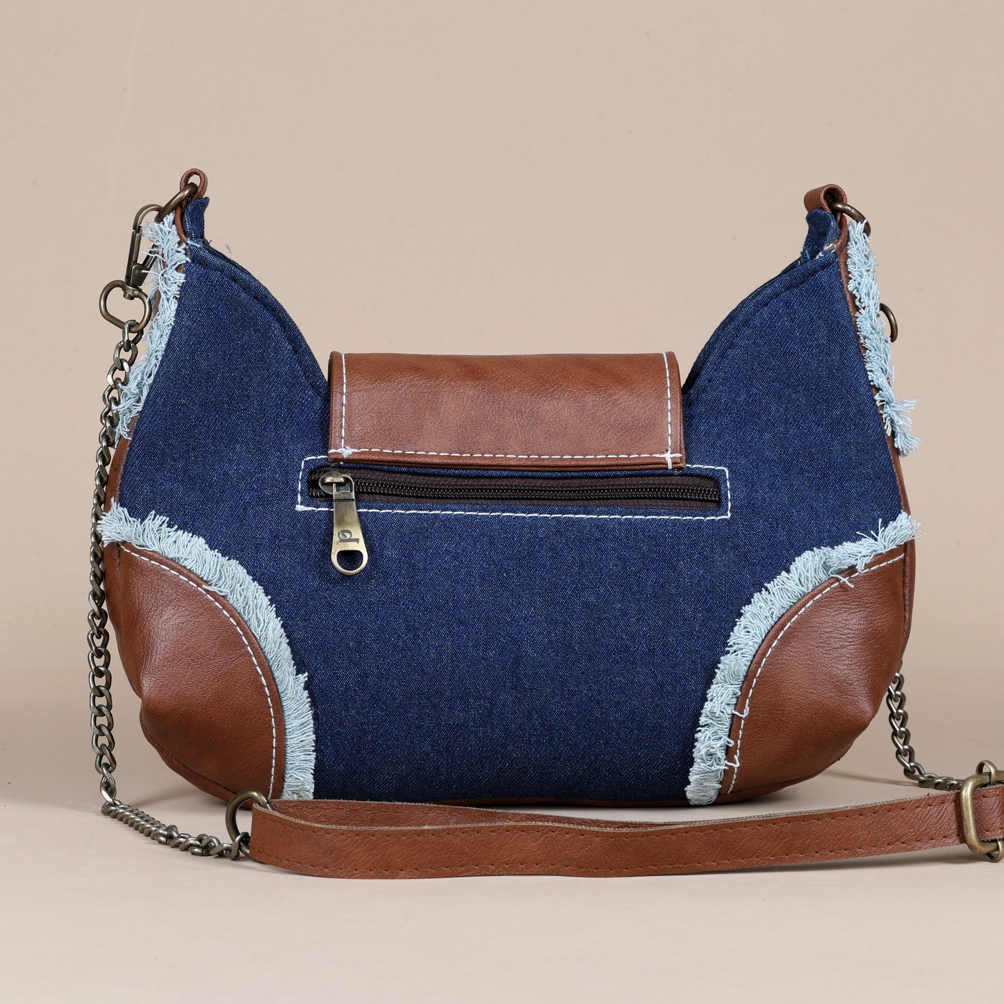 Foxy Fringe sling-Deep Denim