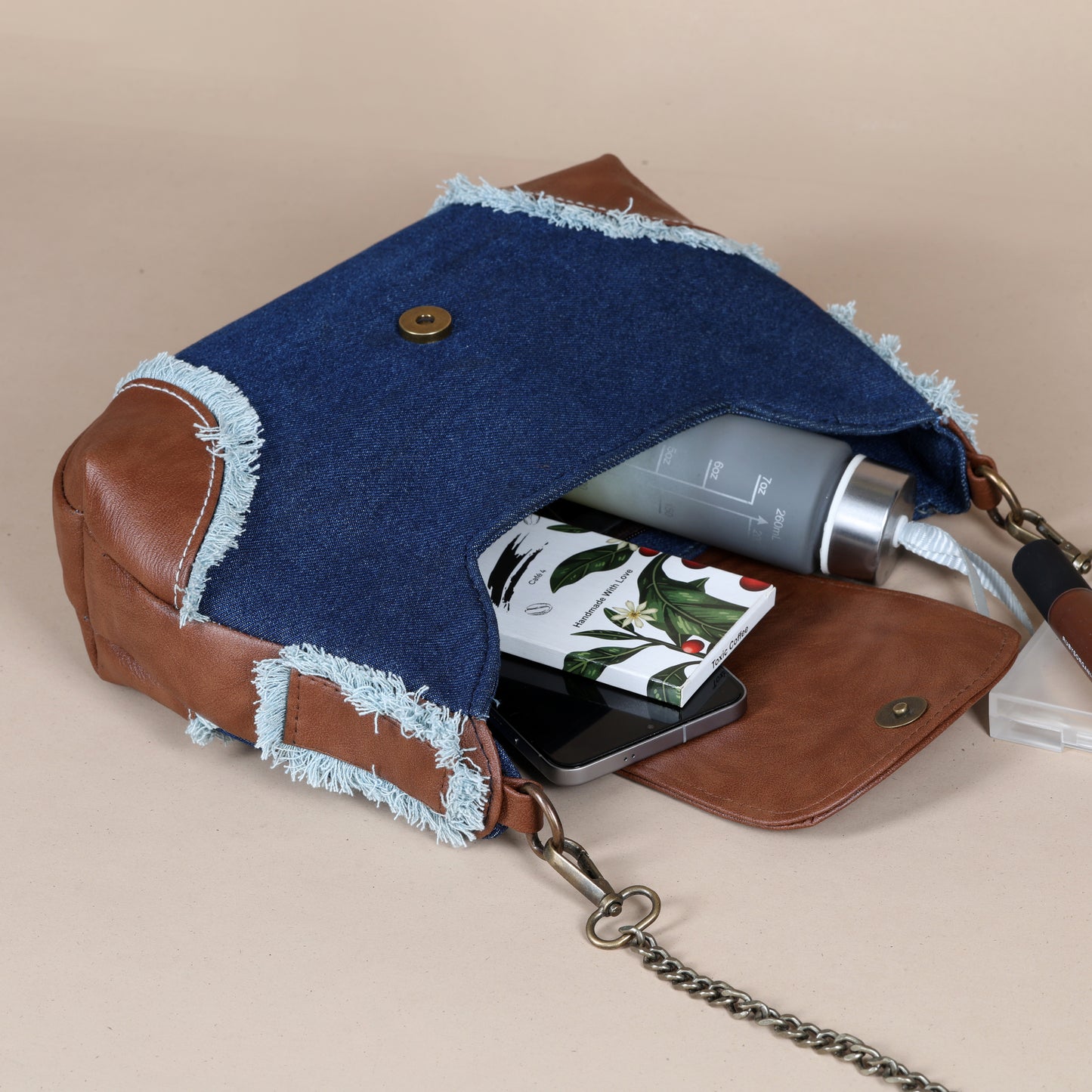 Foxy Fringe sling-Deep Denim
