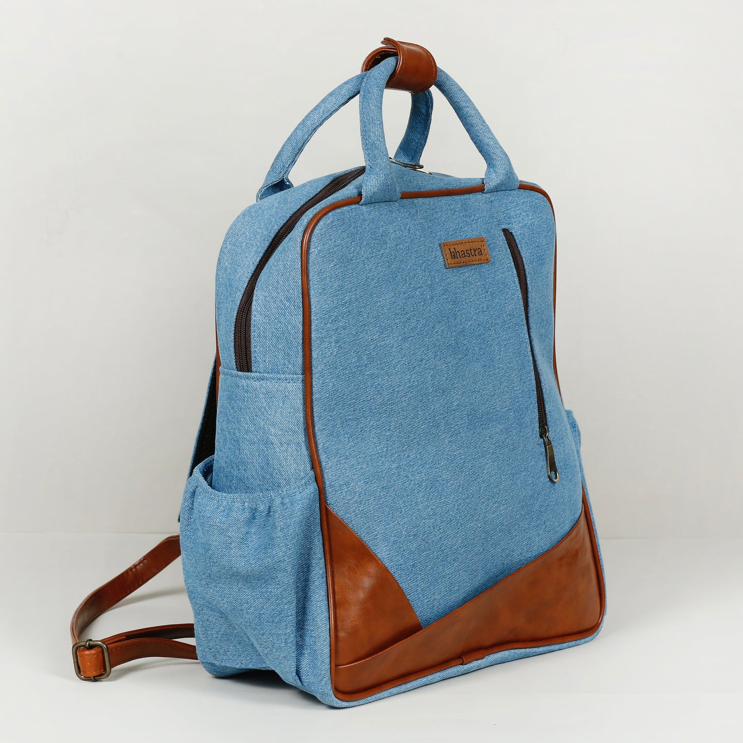 Classic Denim Backpack-denim trail