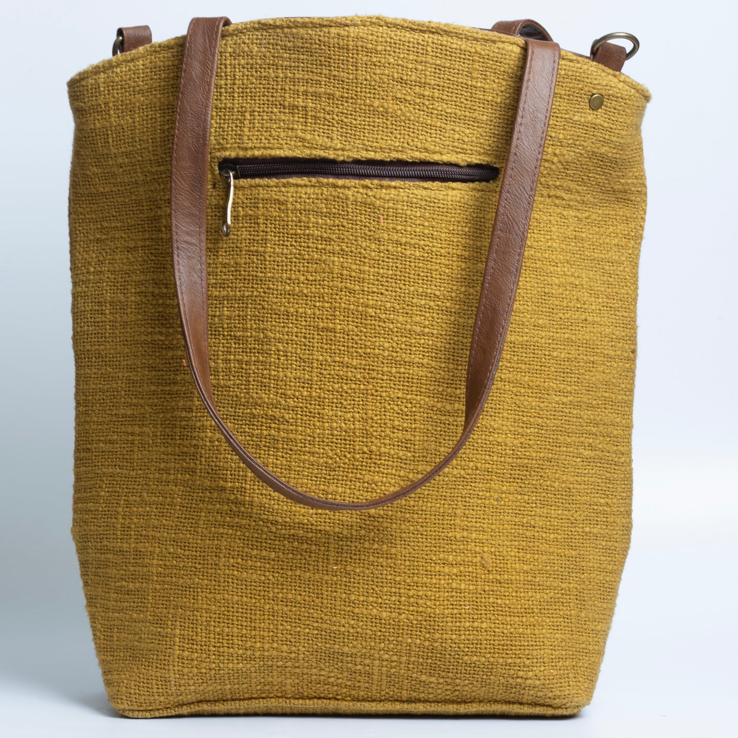 Mustard Messenger Tote Bag