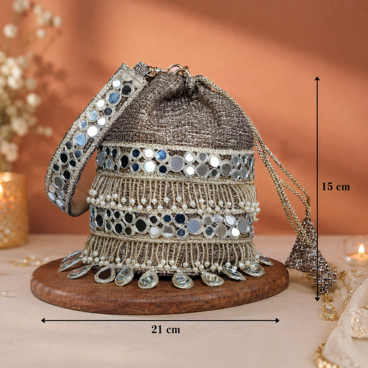 Golden Potli Bag