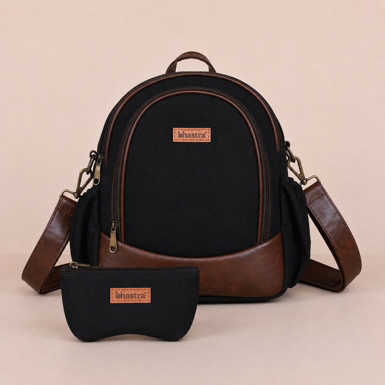 Tripling Backpack-Black (only Glass case)