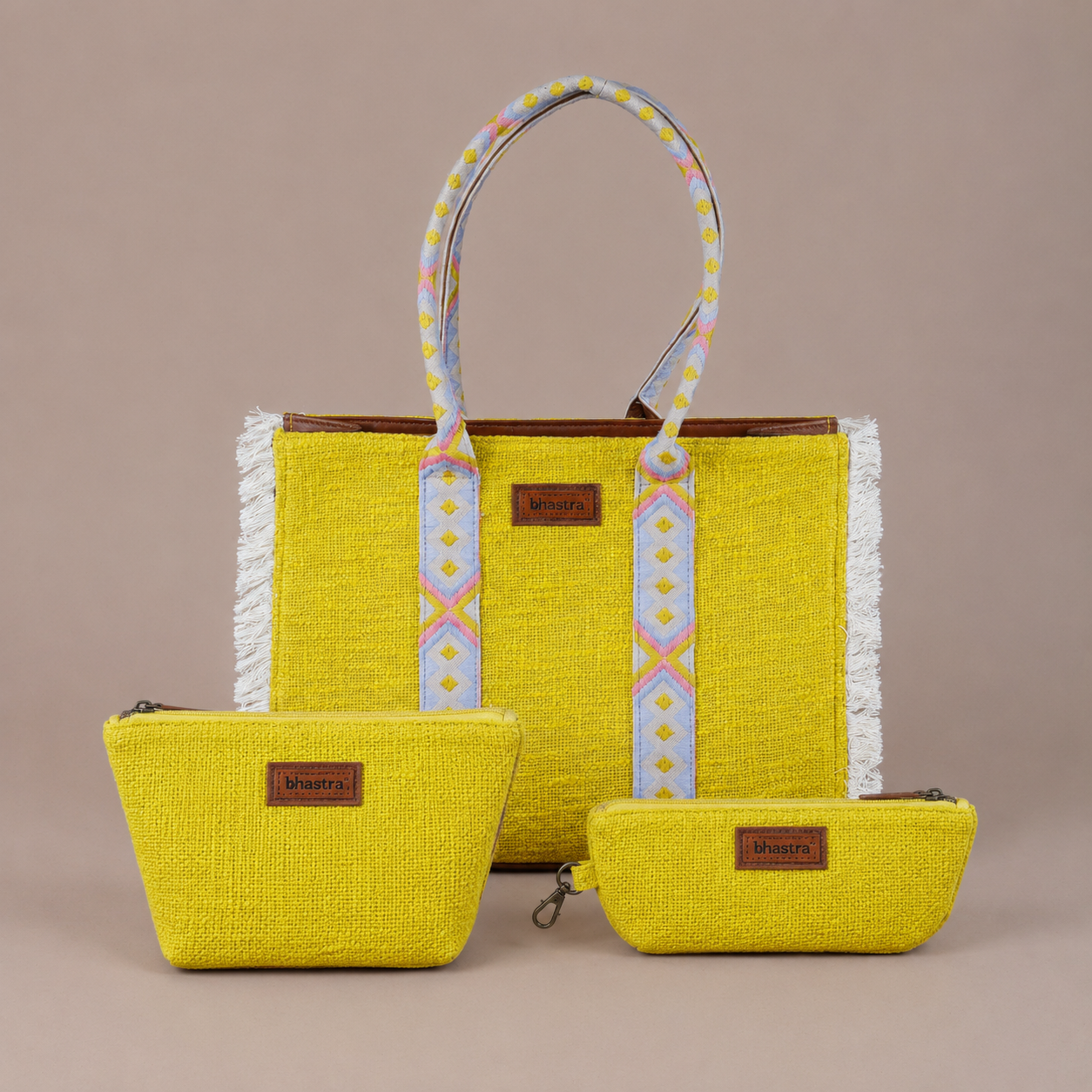 Lemoni Lenora Tote Combo( Including Tote Bag,Vanity Pouch and glass case)
