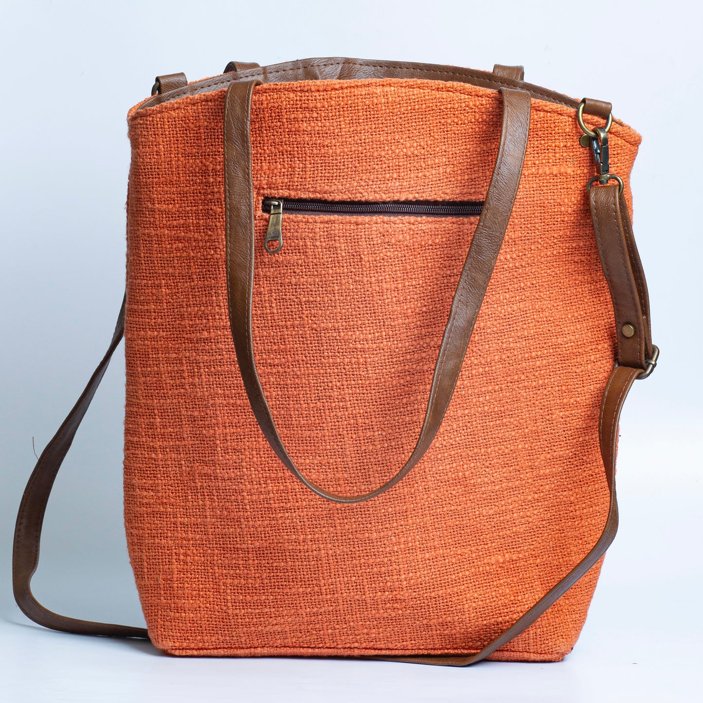 Rust Messenger Tote Bag