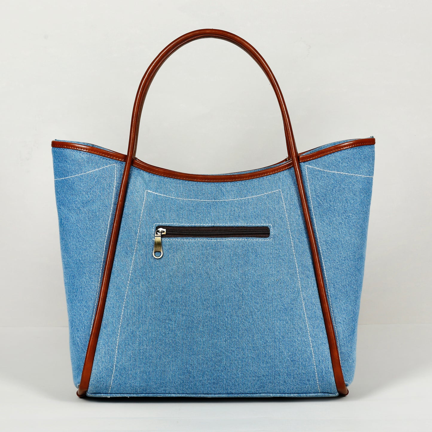 Classic Denim Tube -Denim Trail Tote bag