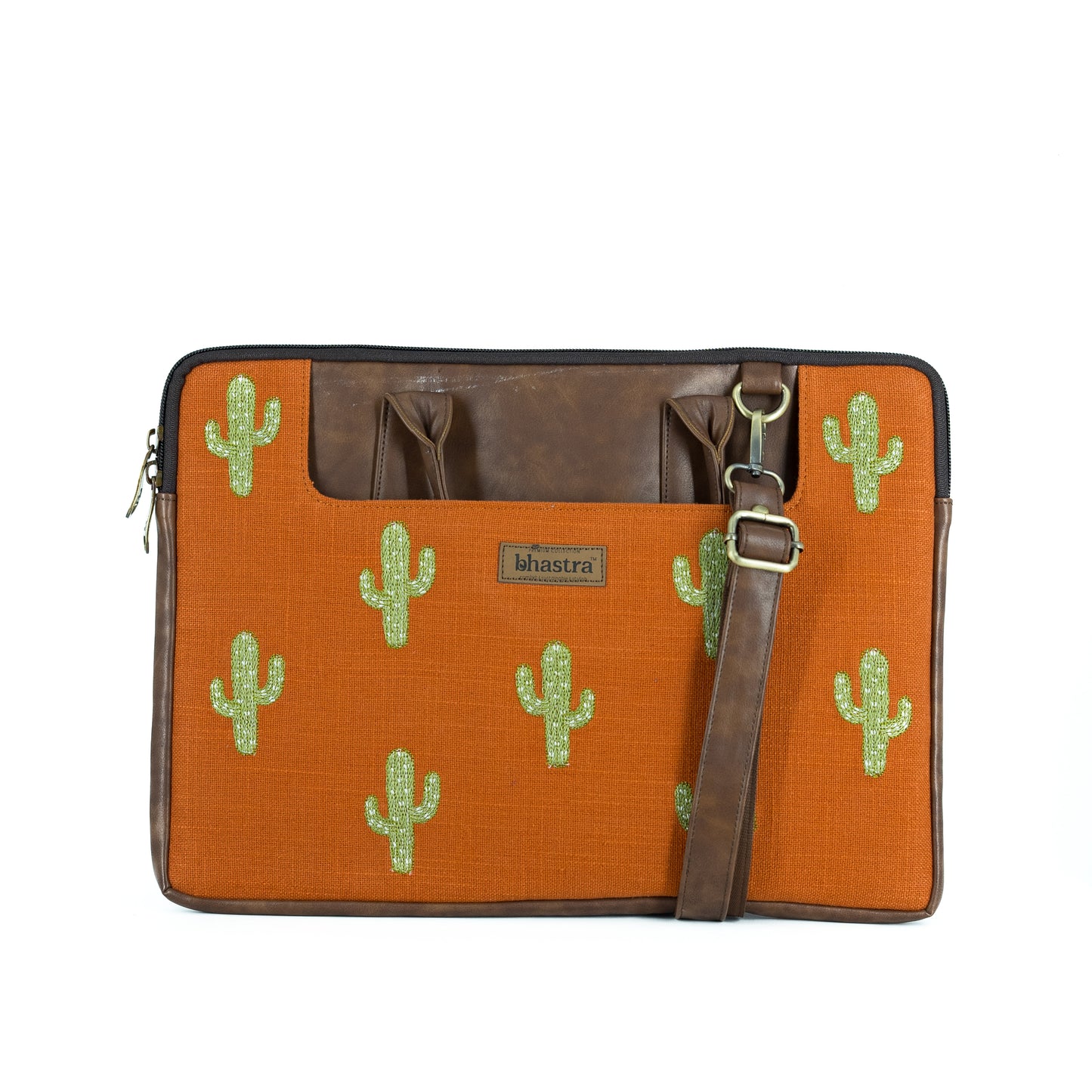 Orange Cactus laptop sleeve