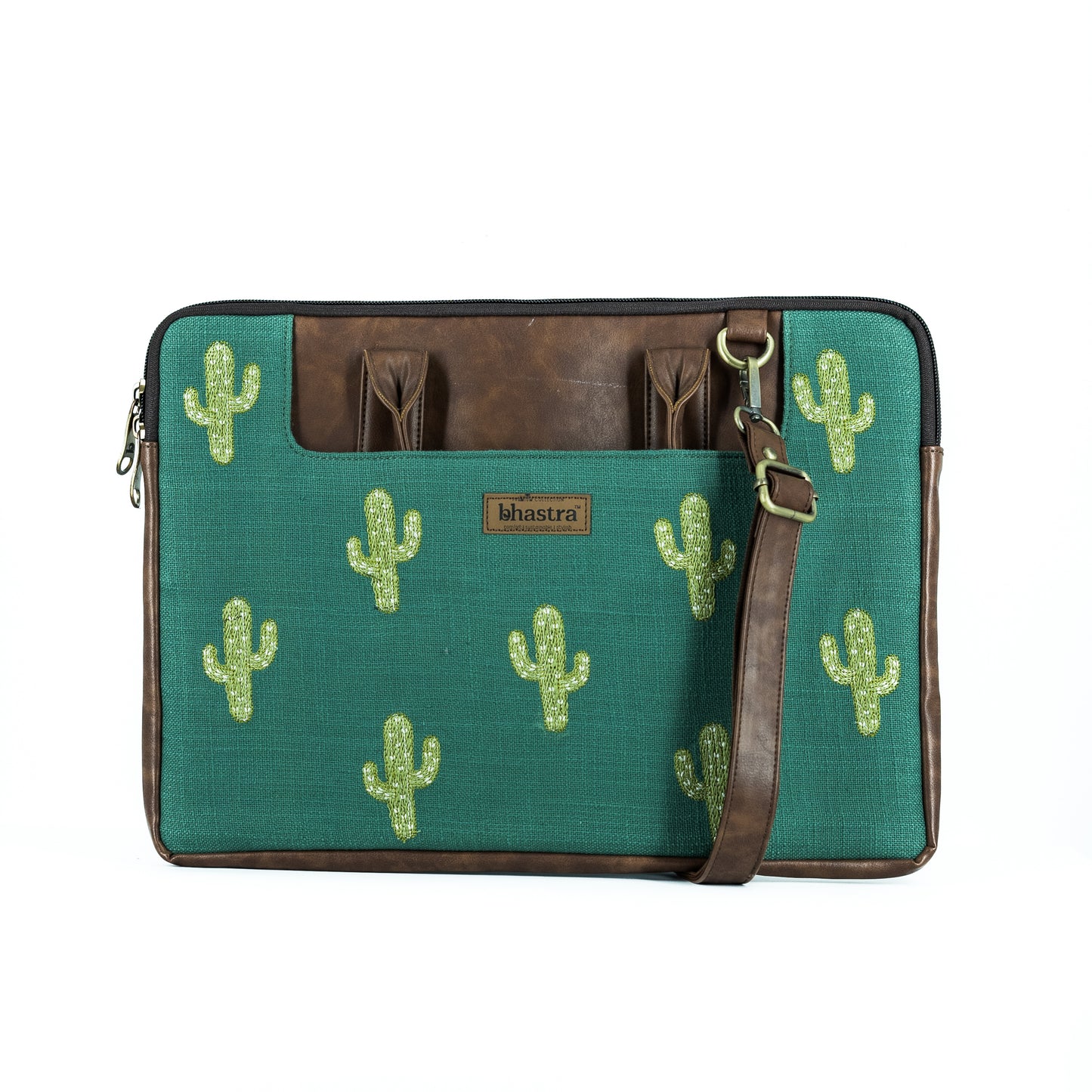 Green Cactus laptop sleeve