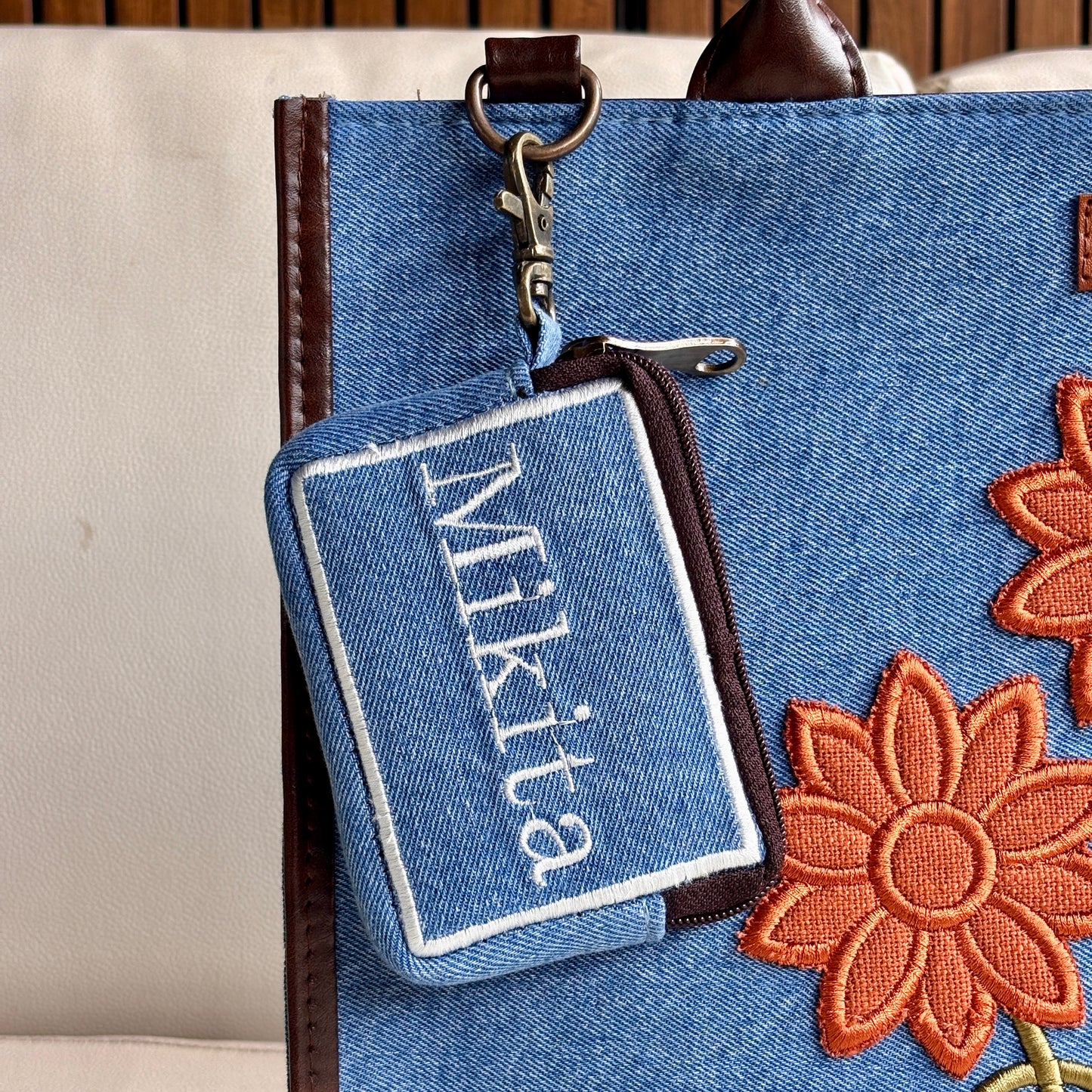Sunflower- Orange Tote bag-Name Customization(Customized bags can be ordered Prepaid only)