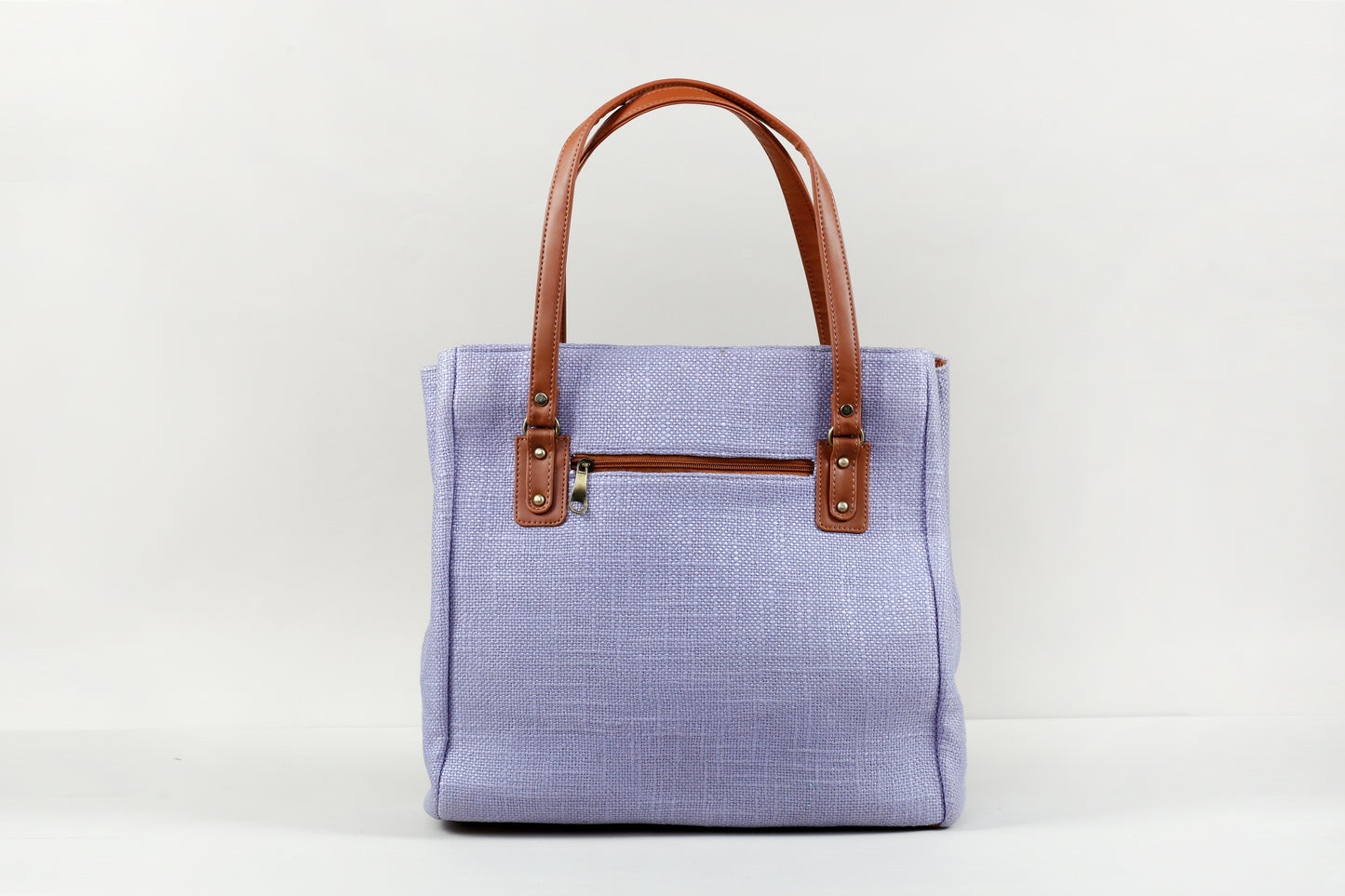 Lilac Three Pocket Tote Combo(Includes tote,Vanity Pouch and glass case)