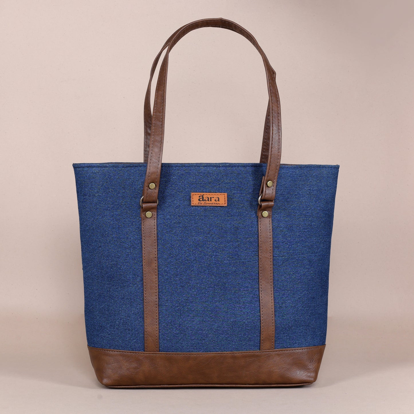 Classic Denim Tote-Blue