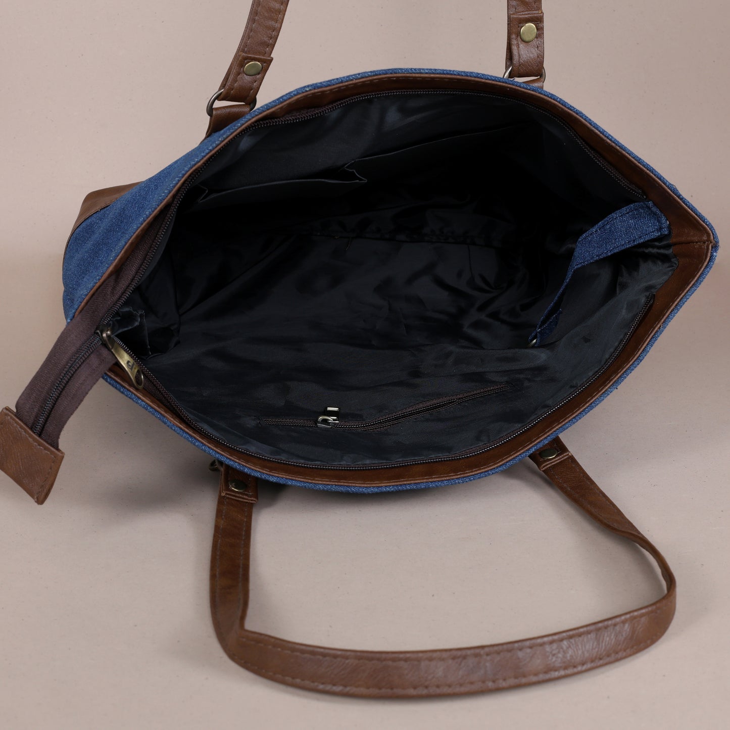 Classic Denim Tote-Blue