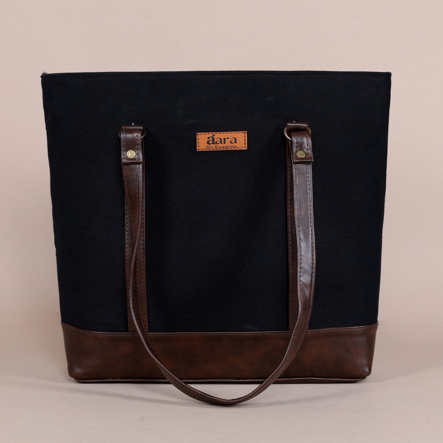 Classic Denim Tote-Black