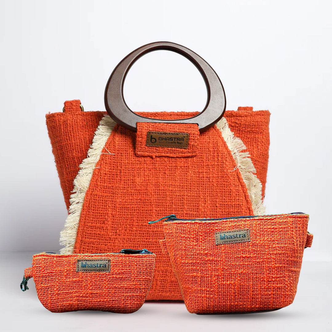 Tangelo Orange Ariel (Includes Ariel Bag ,Vanity Pouch and Glass Case)