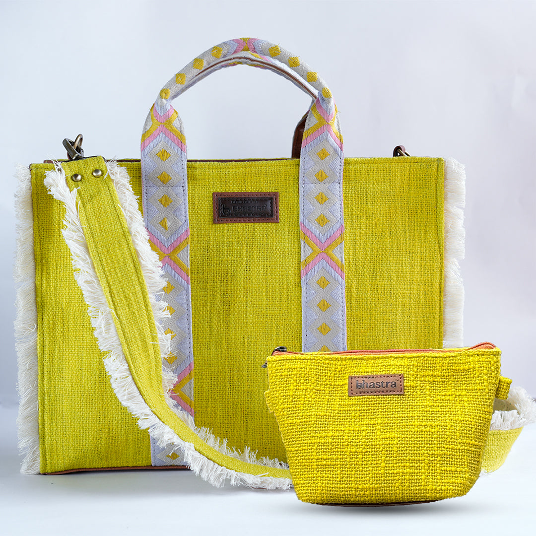 Lemoni  lenora Combo2(Tote and Vanity Pouch)