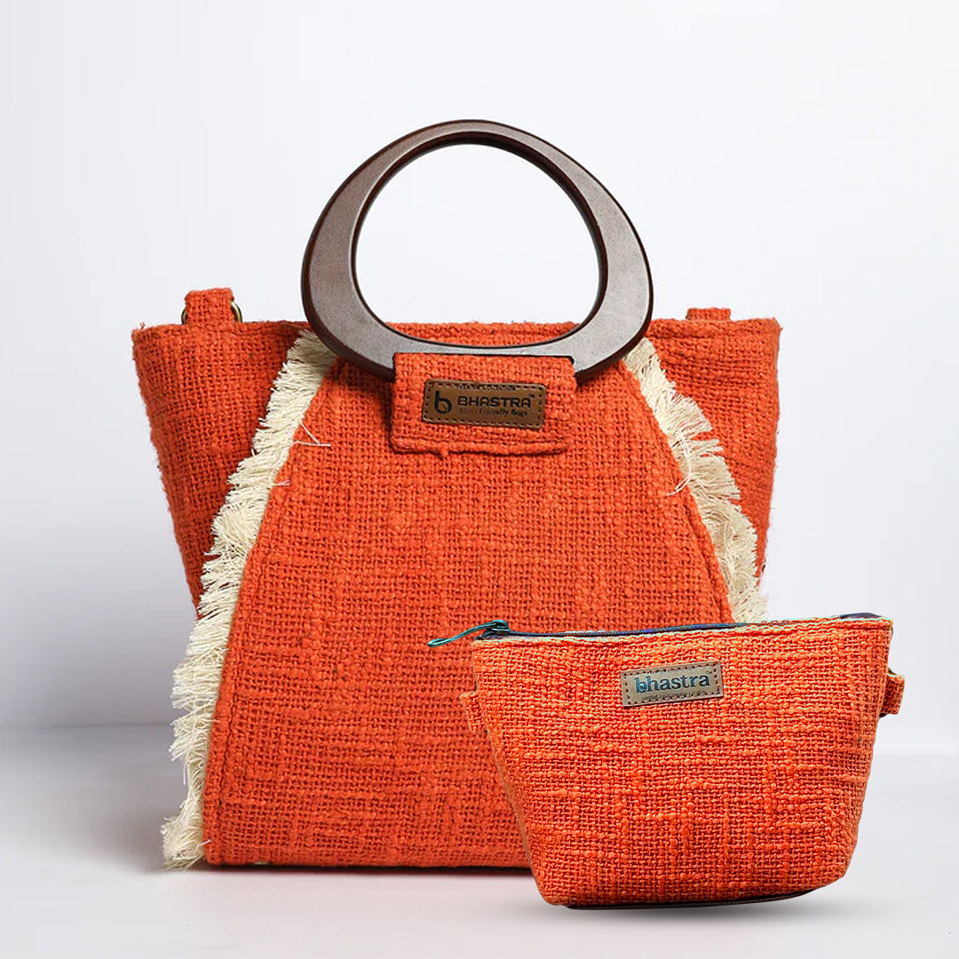 Tango Orange Ariel Bag(Includes Ariel Bag and Vanity Pouch)