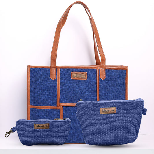 Ivy Tote(Large)Combo-includes tote,vanity pouch and glass case