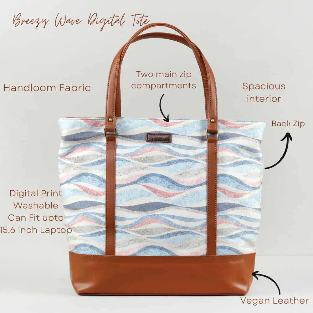 Breezy Wave Tote bag