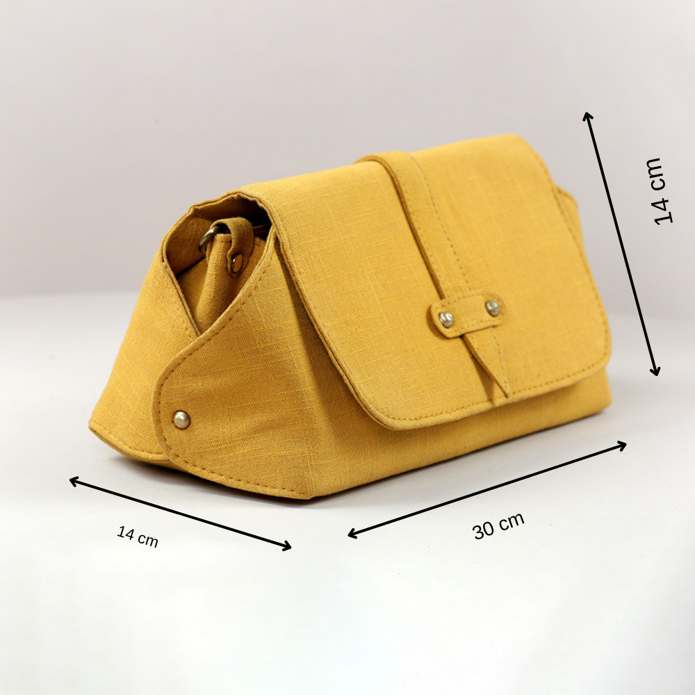 Mustard yellow sling bag clearance