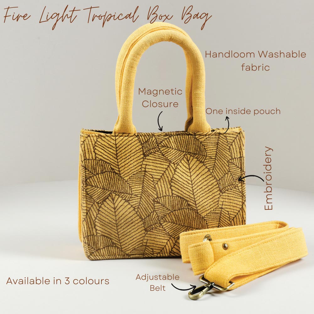 Fire light tropical small box bag