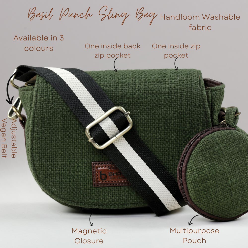 Basil Punch sling bag