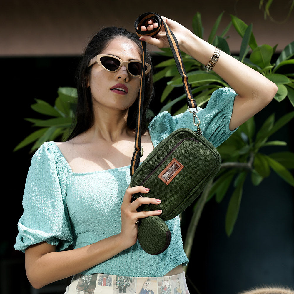 Buy Krozilla Women Beige Sling Bag With Front Pocket at Amazonin