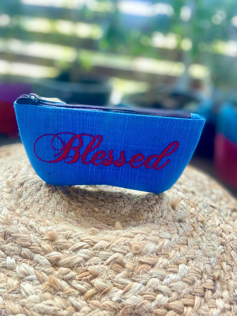 Royal Blue Blessed Sunglass case